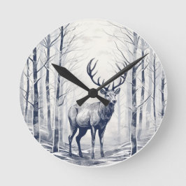 Whispers van het bos ronde klok