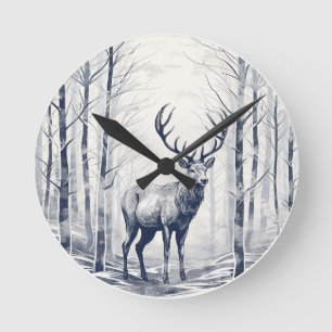 Whispers van het bos ronde klok
