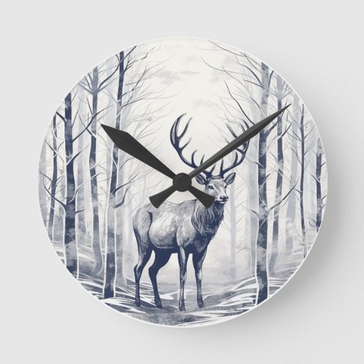 Whispers van het bos ronde klok (Voorkant)