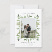 Whispers van het Lente Foto Wedding Save the Date (Voorkant)