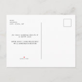 Whispers van Spring Sunflower Photo Save Date Aankondigingskaart (Achterkant)