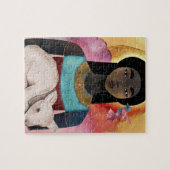 Whispers van Tranquility African American Woman Ar Legpuzzel (Horizontaal)
