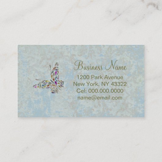 Whispers van vlinder wijzigen KLEUR ~ Visitekaartj Visitekaartje (Achterkant)