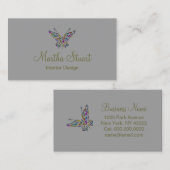 Whispers van vlinder wijzigen KLEUR ~ Visitekaartj Visitekaartje (Voorkant / Achterkant)