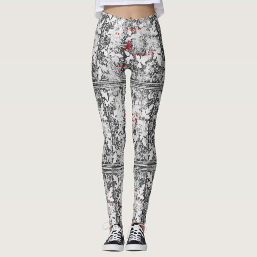 Whispers (zwart) leggings (Voorkant)