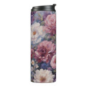 Whispy wildflower design thermosbeker (Gedraaid links)