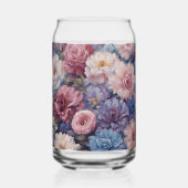 Whispy wildflower ontwerp blikvorm glas (Voorkant)