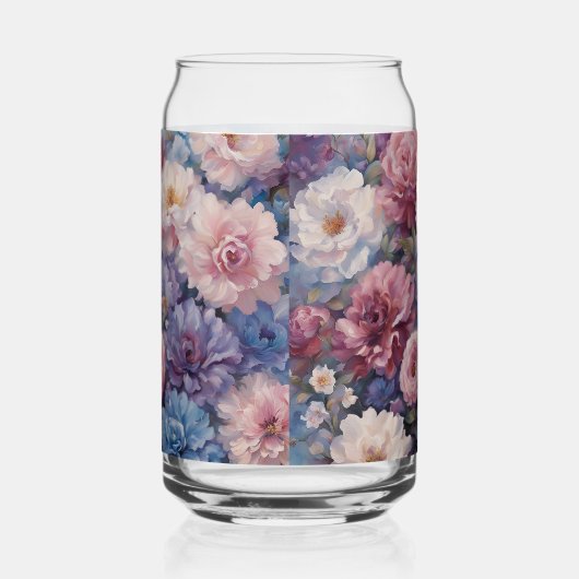 Whispy wildflower ontwerp blikvorm glas (Rechts)