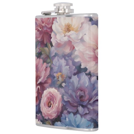 Whispy wildflower ontwerp heupfles (Links)