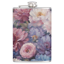 Whispy wildflower ontwerp heupfles