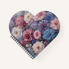 Whispy wildflower ontwerp notitieboek