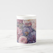 Whispy wildflower ontwerp porselein kop (Voorkant)