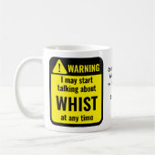 Whist Funny Personalized Warning Koffiemok (Links)