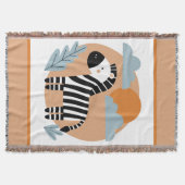Whistige zebra Scandinavische invloeden Deken (Voorkant)