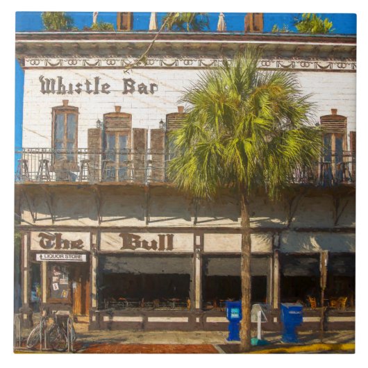 Whistle Bar Key West Tegeltje (Voorkant)