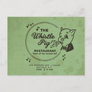 Whistle Pig Restaurant Briefkaart