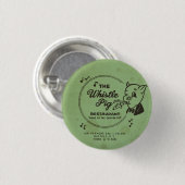 Whistle Pig Restaurant Ronde Button 3,2 Cm (Voorkant /achterkant)