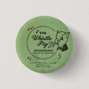 Whistle Pig Restaurant Ronde Button 3,2 Cm