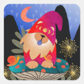 WHISTLEBRITCHES stikt vierkante sticker (Voorkant)