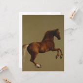 Whistlejacket het Paard (door George Stubbs) Kaart (Voorkant / Achterkant in situ)