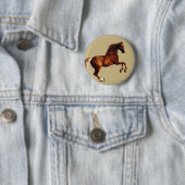 Whistlejacket horse by George Stubbs Ronde Button 5,7 Cm (In situ)