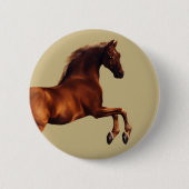 Whistlejacket horse by George Stubbs Ronde Button 5,7 Cm (Voorkant)