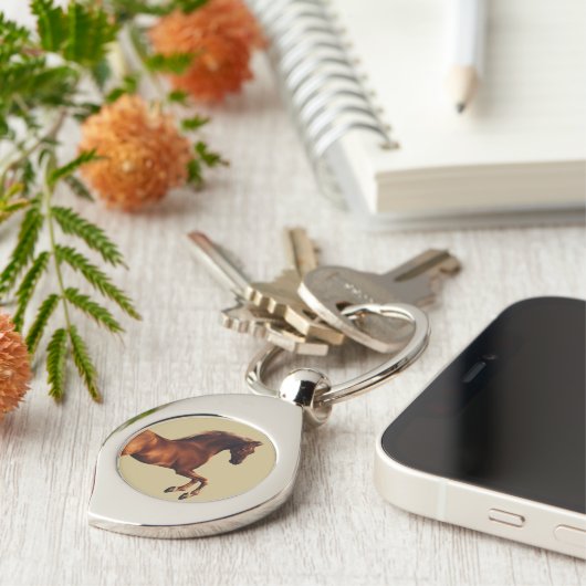 Whistlejacket horse by George Stubbs Sleutelhanger (Zijkant)