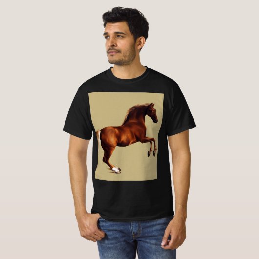 Whistlejacket horse by George Stubbs T-shirt (Voorkant volledig)