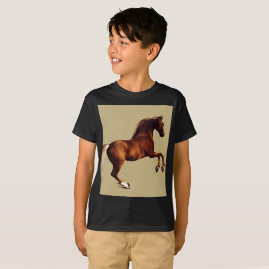 Whistlejacket horse by George Stubbs T-shirt (Voorkant volledig)