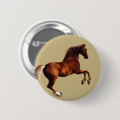 Whistlejacket paard door George Stubbs Ronde Button 5,7 Cm (Voorkant /achterkant)