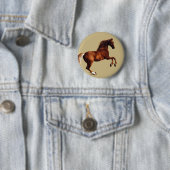 Whistlejacket paard door George Stubbs Ronde Button 5,7 Cm (In situ)