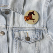 Whistlejacket paard door George Stubbs Ronde Button 5,7 Cm (In situ)