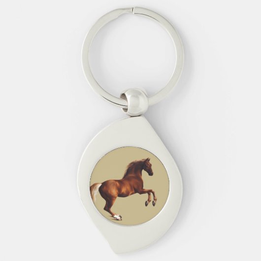 Whistlejacket paard door George Stubbs Sleutelhanger (Voorkant)