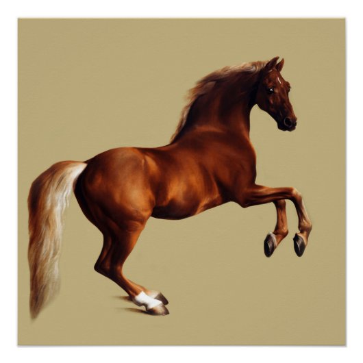 Whistlejacket-paard van George Stubbs Perfect Poster (Voorkant)
