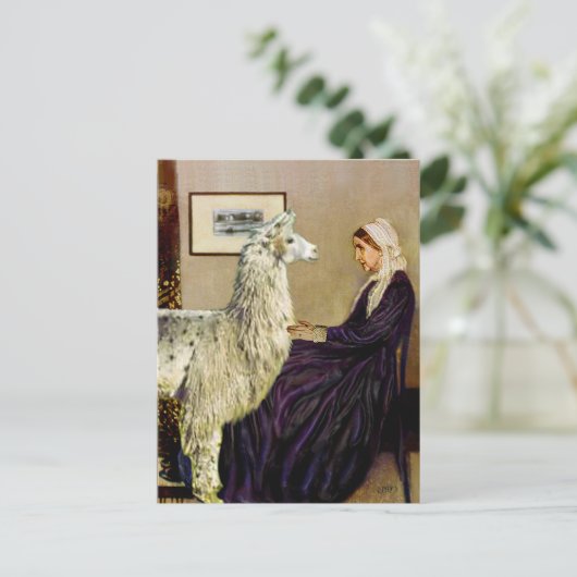 Whistler' Moederlama Briefkaart (Staand voorkant)