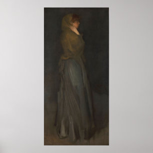 Whistler - Arrangement in Geel en Grijs 1902 Poster