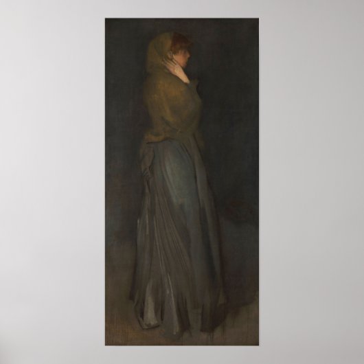 Whistler - Arrangement in Geel en Grijs 1902 Poster (Voorkant)
