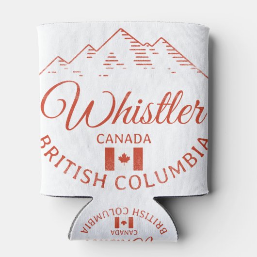 Whistler BC Canada Mountain Blikjeskoeler (Achterkant)