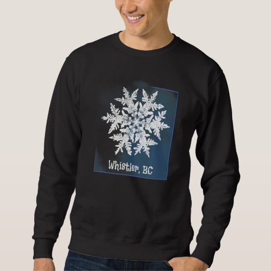 Whistler Bc Snowflake for Skier & Snowboarder Chri Trui (Voorkant)