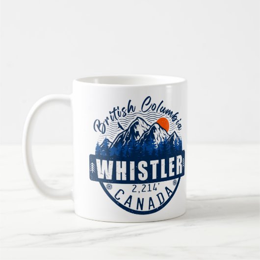 Whistler BC Vancouver - Canada - Retro  Koffiemok (Links)