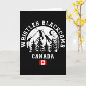 Whistler Blackcomb Canada Ski Resort Rocky Mountai Kaart (Gele Bloem)