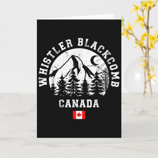 Whistler Blackcomb Canada Ski Resort Rocky Mountai Kaart (Gele Bloem)