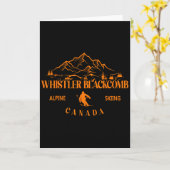 Whistler Blackcomb Canada Ski Resort Rocky Mountai Kaart (Gele Bloem)