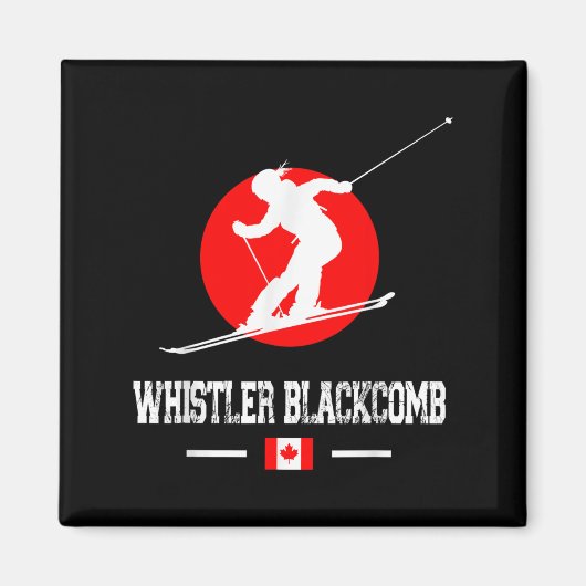 Whistler Blackcomb Canada Ski Resort Rocky Mountai Magneet (Voorkant)