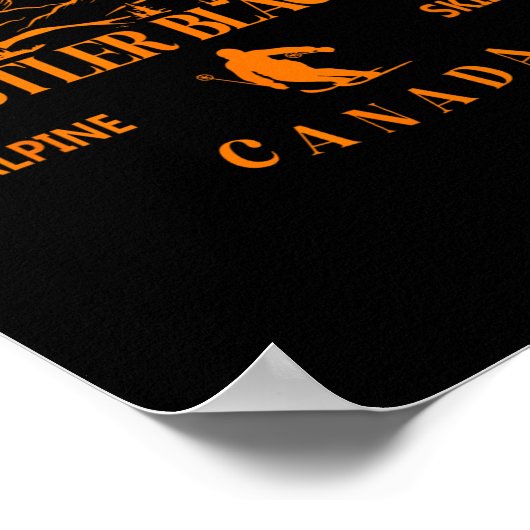 Whistler Blackcomb Canada Ski Resort Rocky Mountai Poster (Hoek)