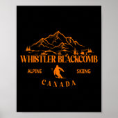 Whistler Blackcomb Canada Ski Resort Rocky Mountai Poster (Voorkant)
