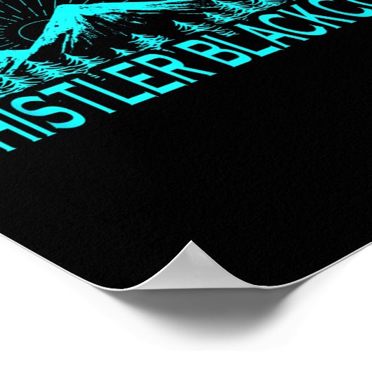 Whistler Blackcomb Canada Ski Resort Skiing Rocky  Poster (Hoek)