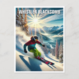 Whistler Blackcomb Canada Skiën Briefkaart