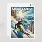 Whistler Blackcomb Canada Skiën Briefkaart (Voorkant / Achterkant)