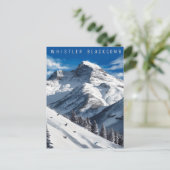 Whistler Blackcomb Snowboarden Avontuur Briefkaart (Staand voorkant)